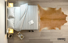 Load image into Gallery viewer, Solid Beige Cow Hair Rug
